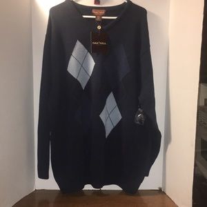 OAK HILL MENS ARGILE SWEATER  NWT SIZE 4 XL HEAVYWEIGHT CREWNECK .